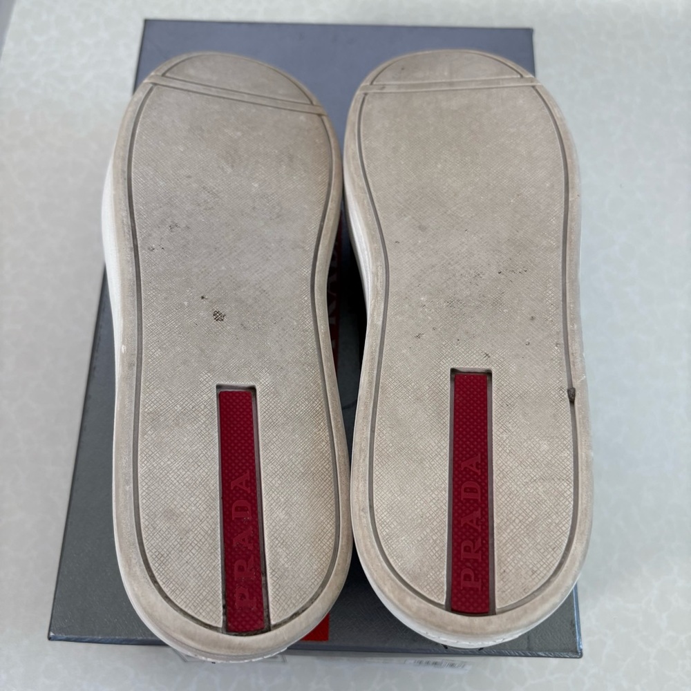 Prada Women's Black Leather Slip-On Loafers - Picture 10 of 10